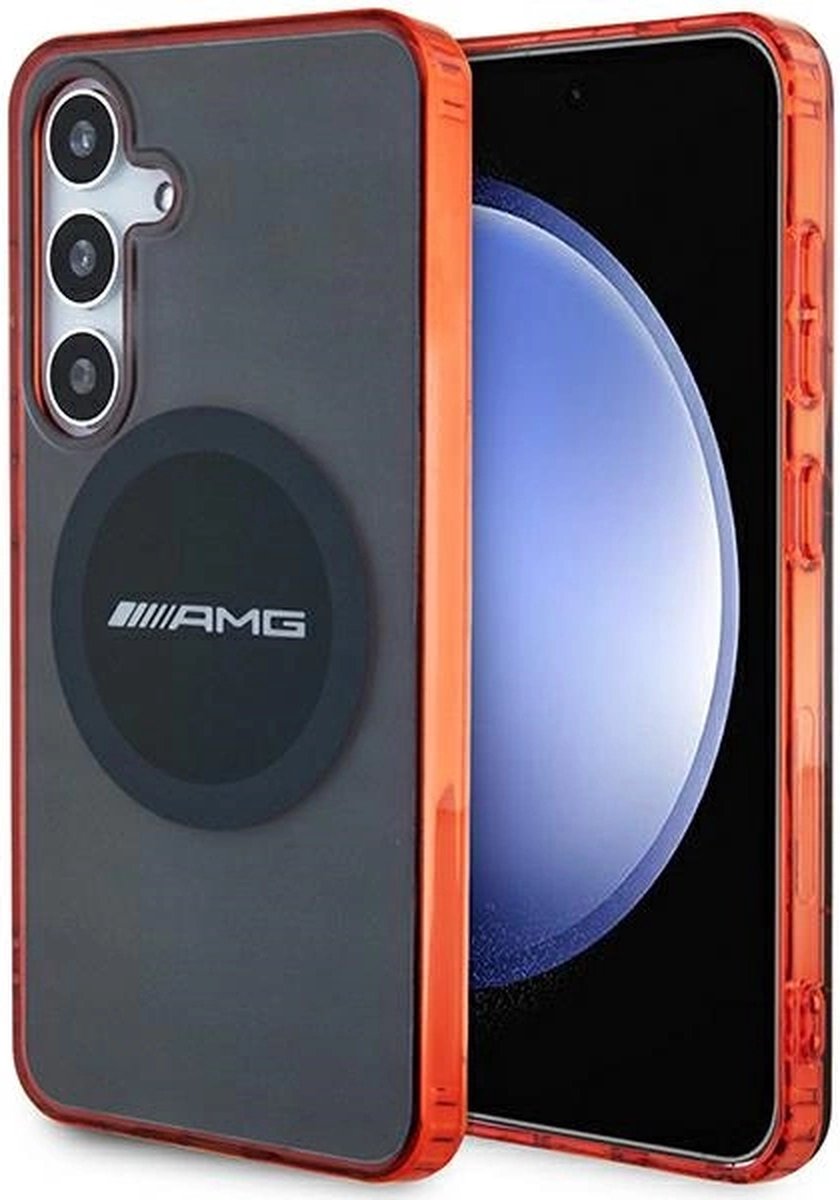 Mercedes AMG Transparent Bicolor MagSafe Case for Samsung Galaxy S24 - Black