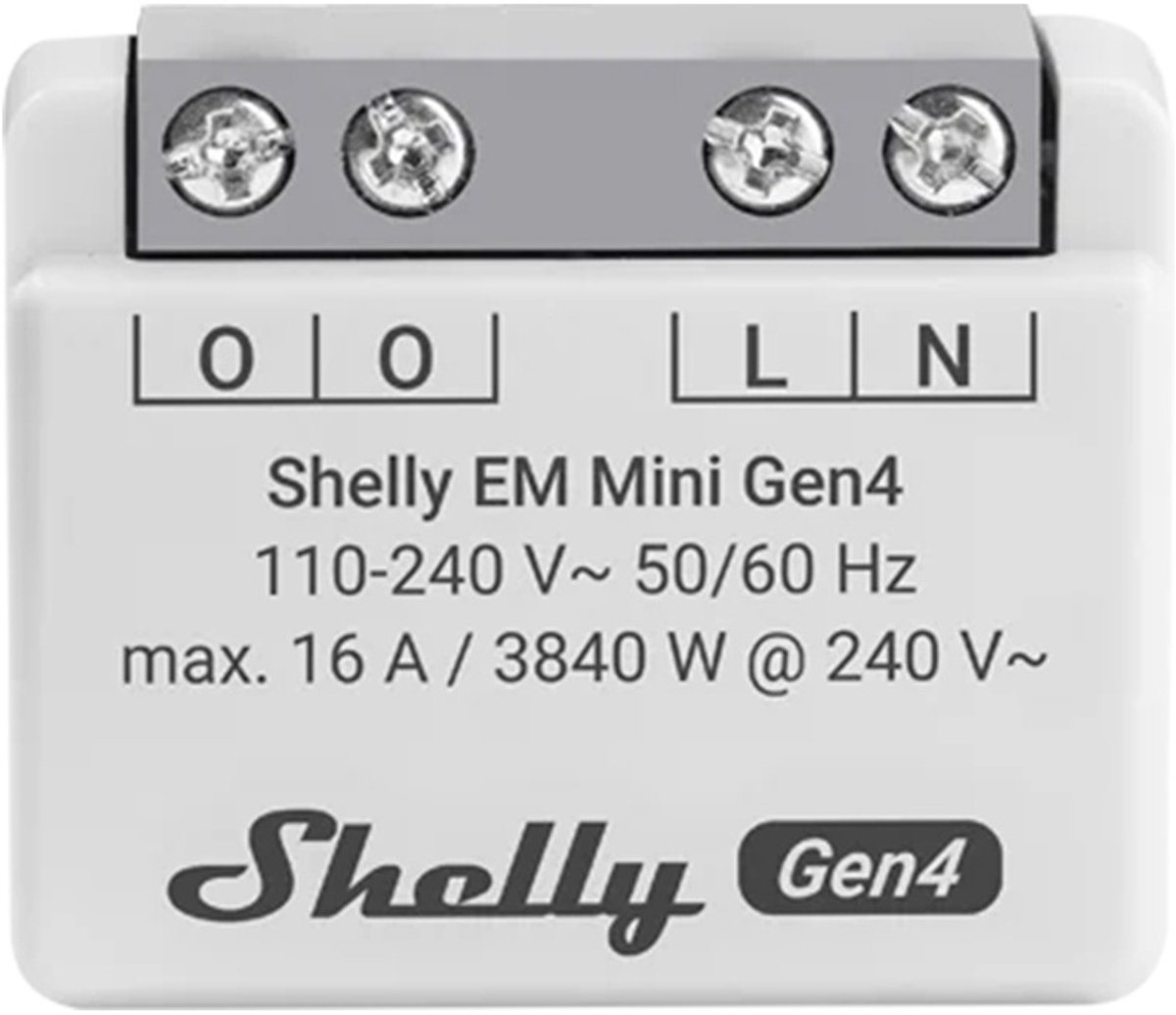 Shelly EM Mini Gen4 smart energimätare