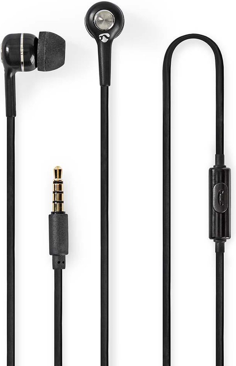 Nedis HPWD2020BK - earphones with mic