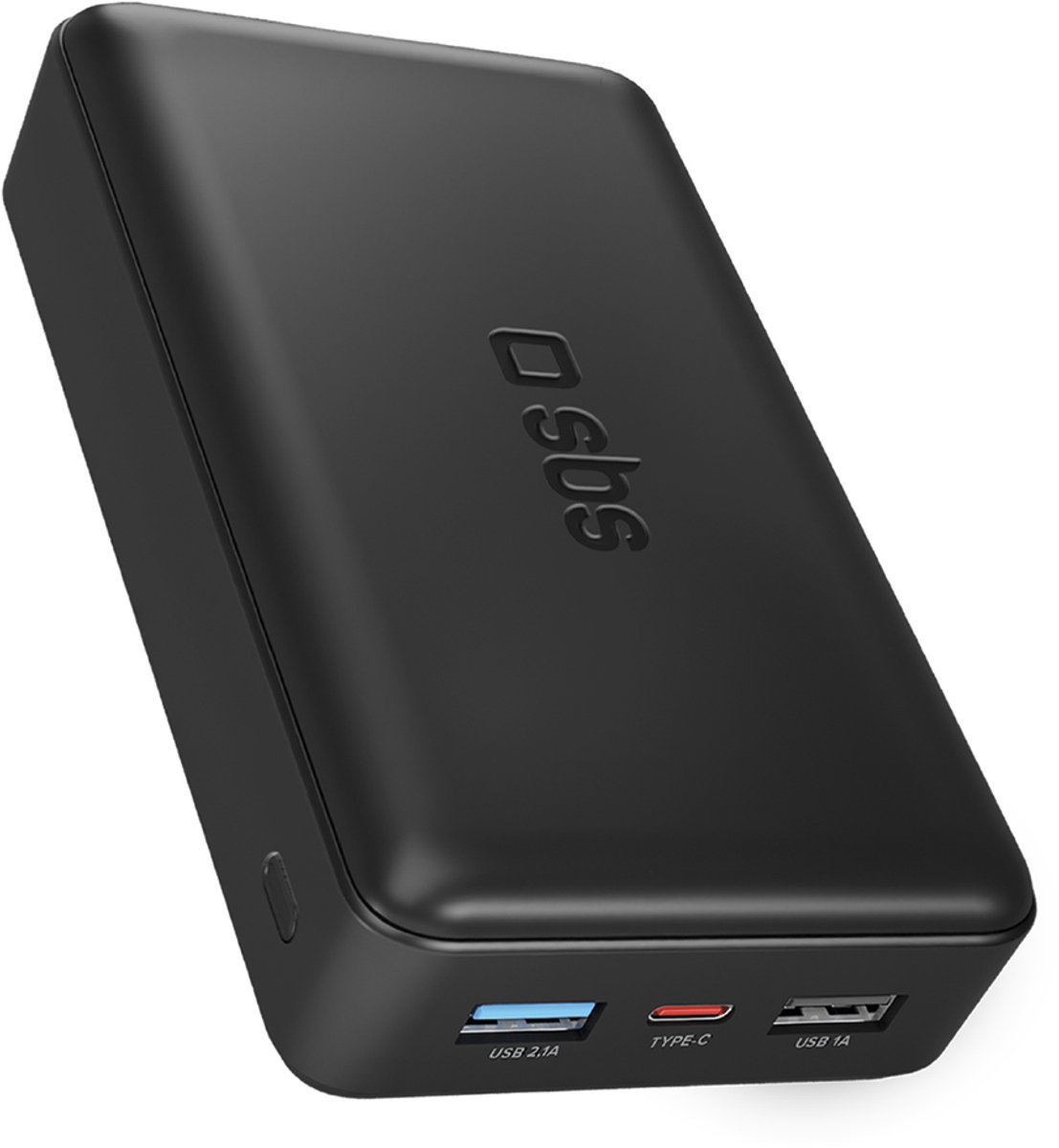 SBS Powerbank 20.000 mAh - Svart - 20000 mAh