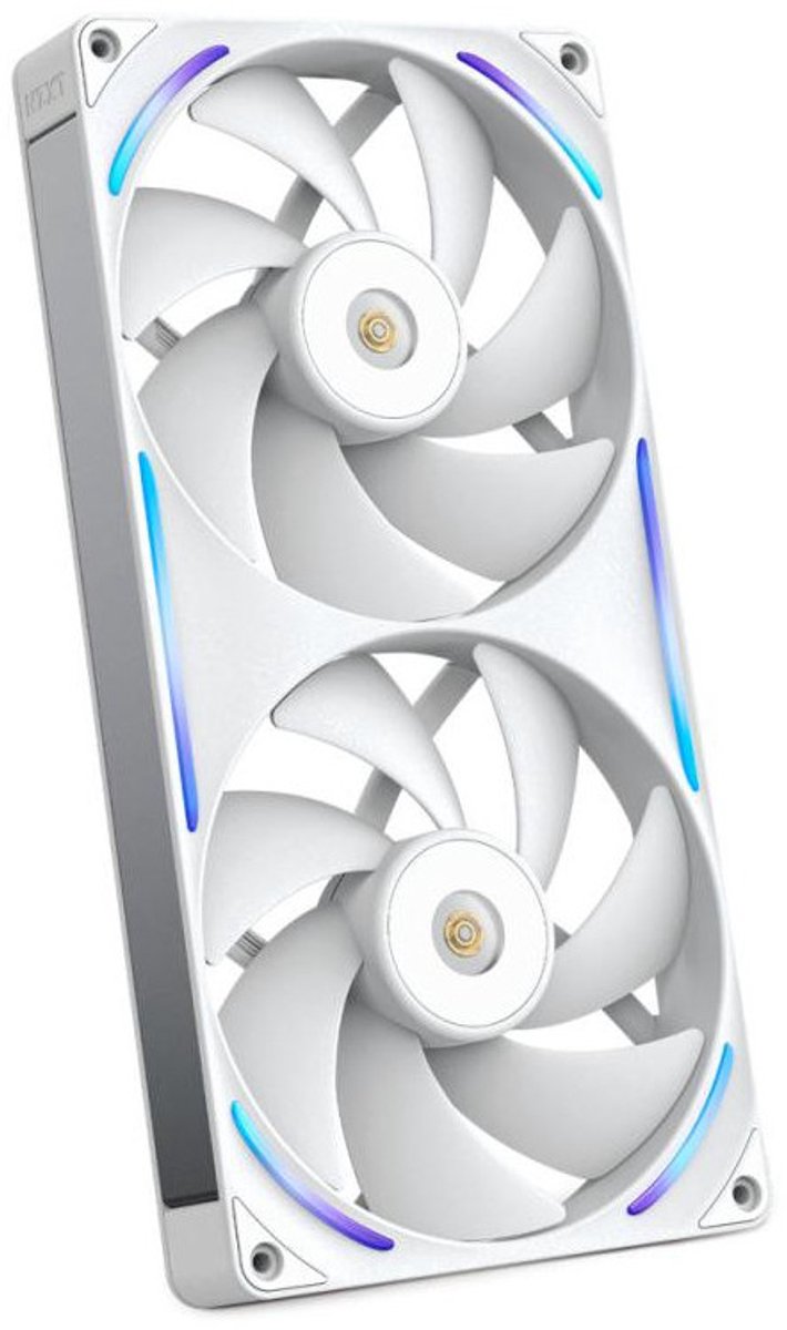 NZXT F280X - Chassi fläkt - 140mm - Vit med RGB LED - 41 dBA