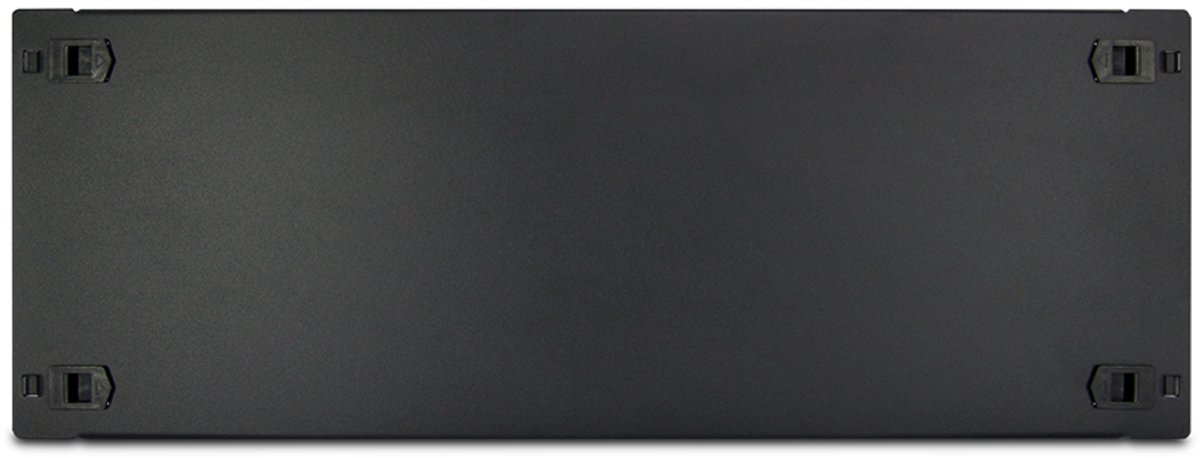 Inter-Tech 4U blind panel with screwless mounting in the colour RAL 9005