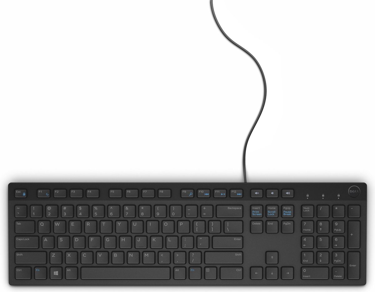 Dell KB216 - keyboard - Estonian - black - Tangentbord - Estnisk - Svart