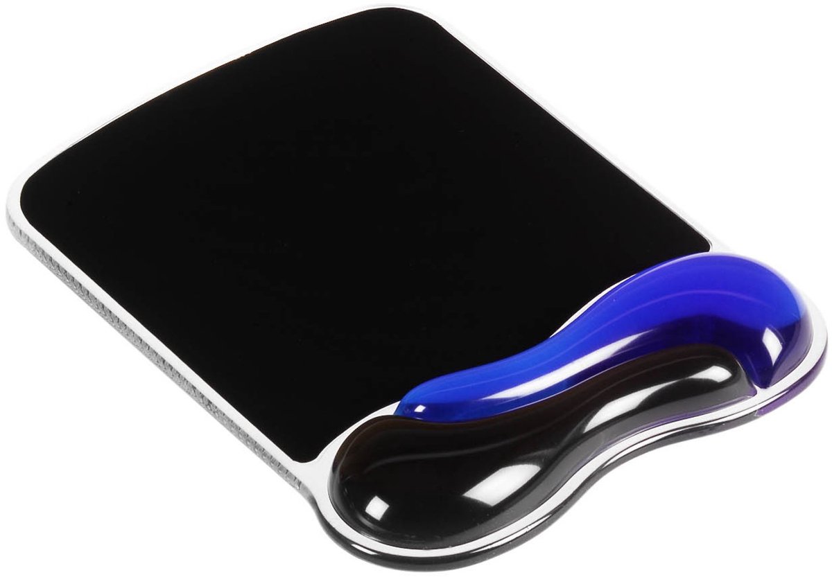 Kensington Duo Gel Mauspad mit Handgelenkauflage 62401 Blau, Schwarz