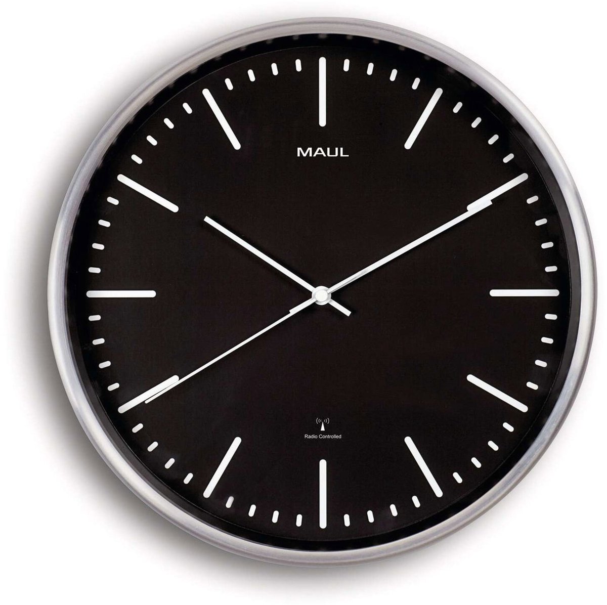 Maul MAULfly Analog Wanduhr Schwarz 30 x 30,5 x 30,5 x 5 cm