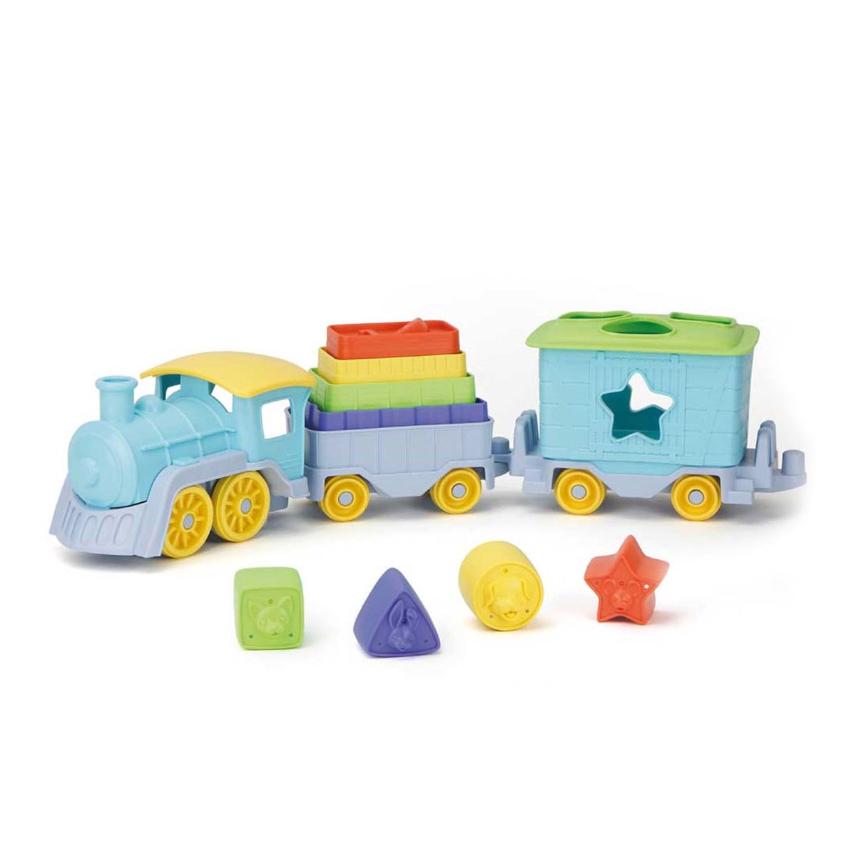 Green Toys - Stack and Sort Train 12 pcs.