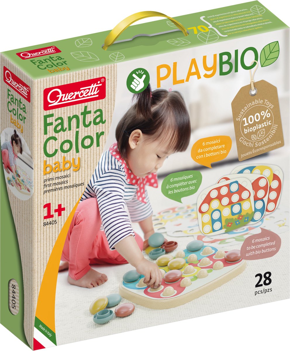 Quercetti - PlayBio Fantacolor Baby 28pcs