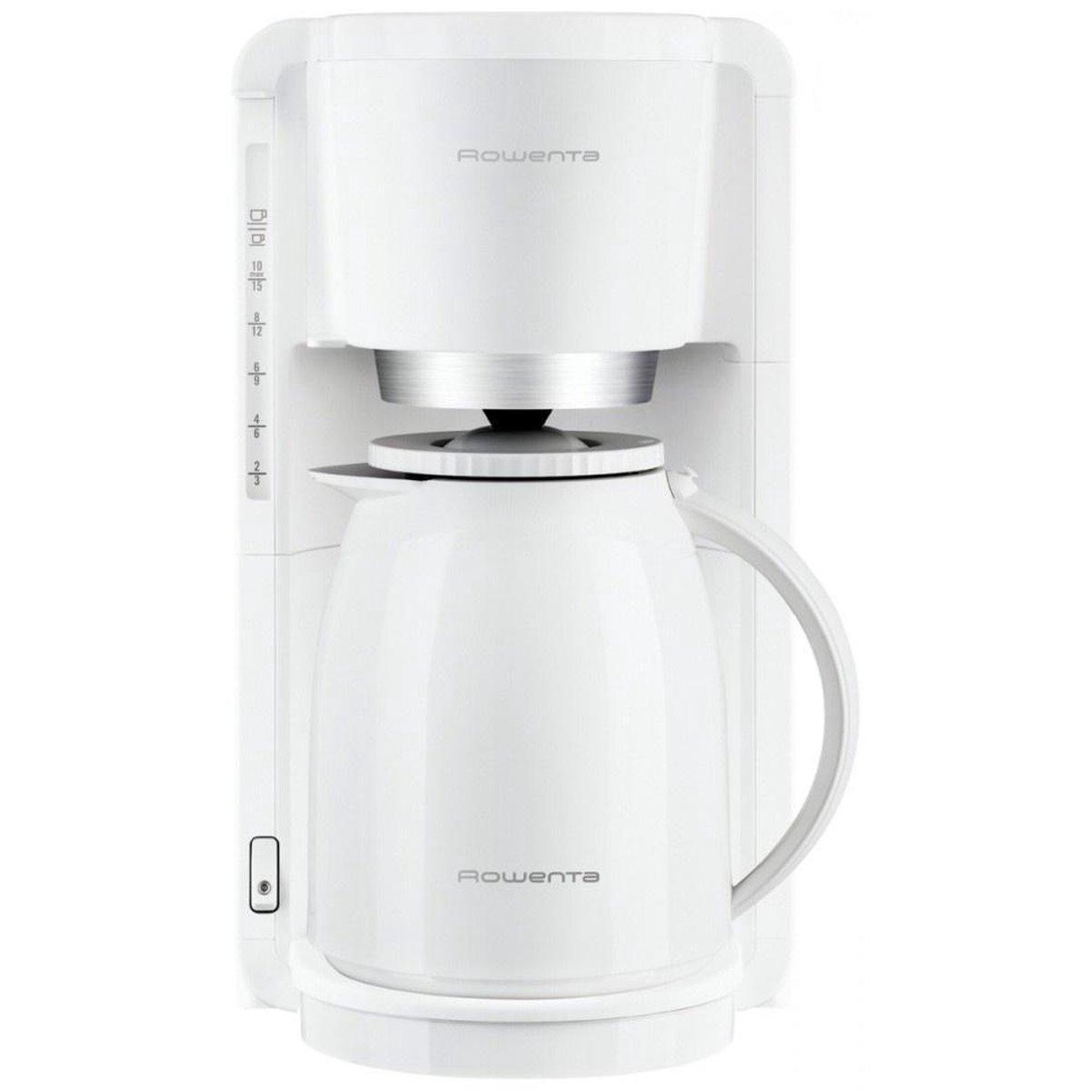 Rowenta CT3801 - kaffemaskin - vit/rostfritt stå