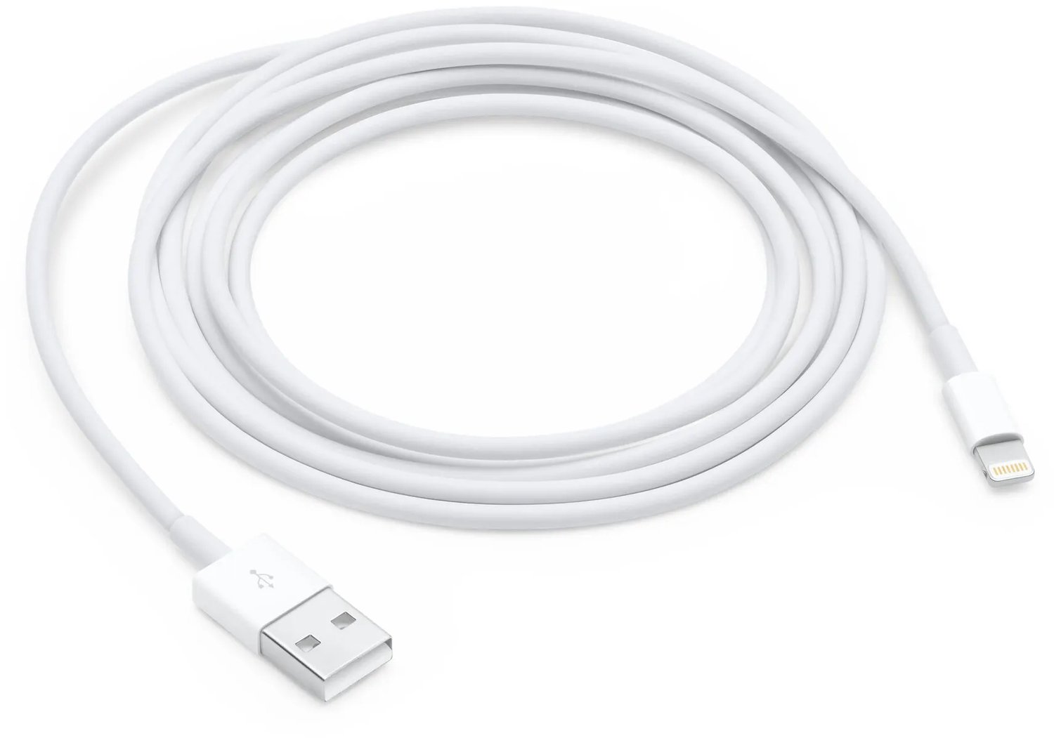Apple MD819ZM/A USB-A 2.0 Stecker zu Lightning Connector USB-Kabel 2m Weiß