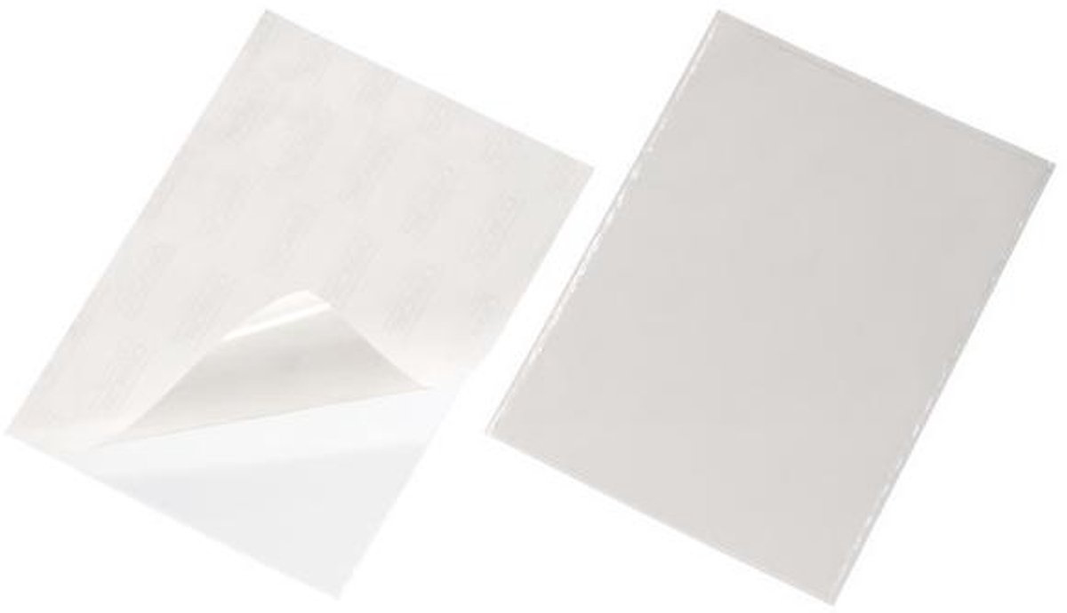 DURABLE Pocketfix Selbstklebetasche Transparent PP (Polypropylen) Selbstklebend Pocketfix DIN A4 25 Stück