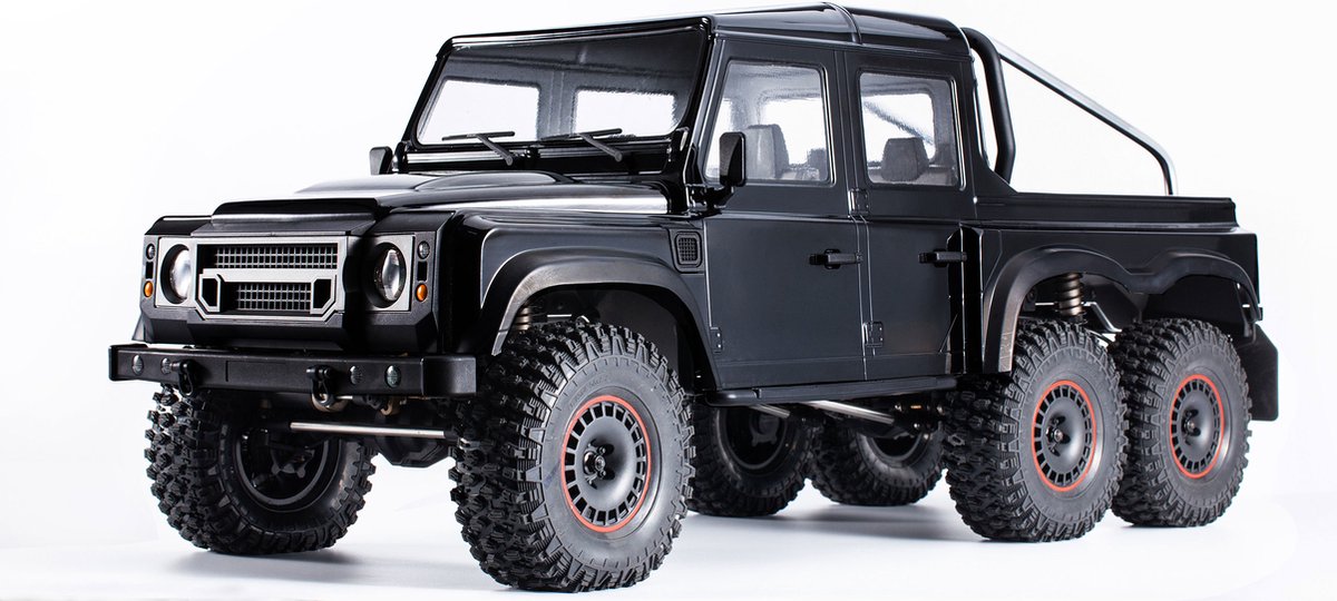 Amewi AMXRock RCX10.3P Scale Crawler 6x6 Pick-Up 1:10 ARTR Black