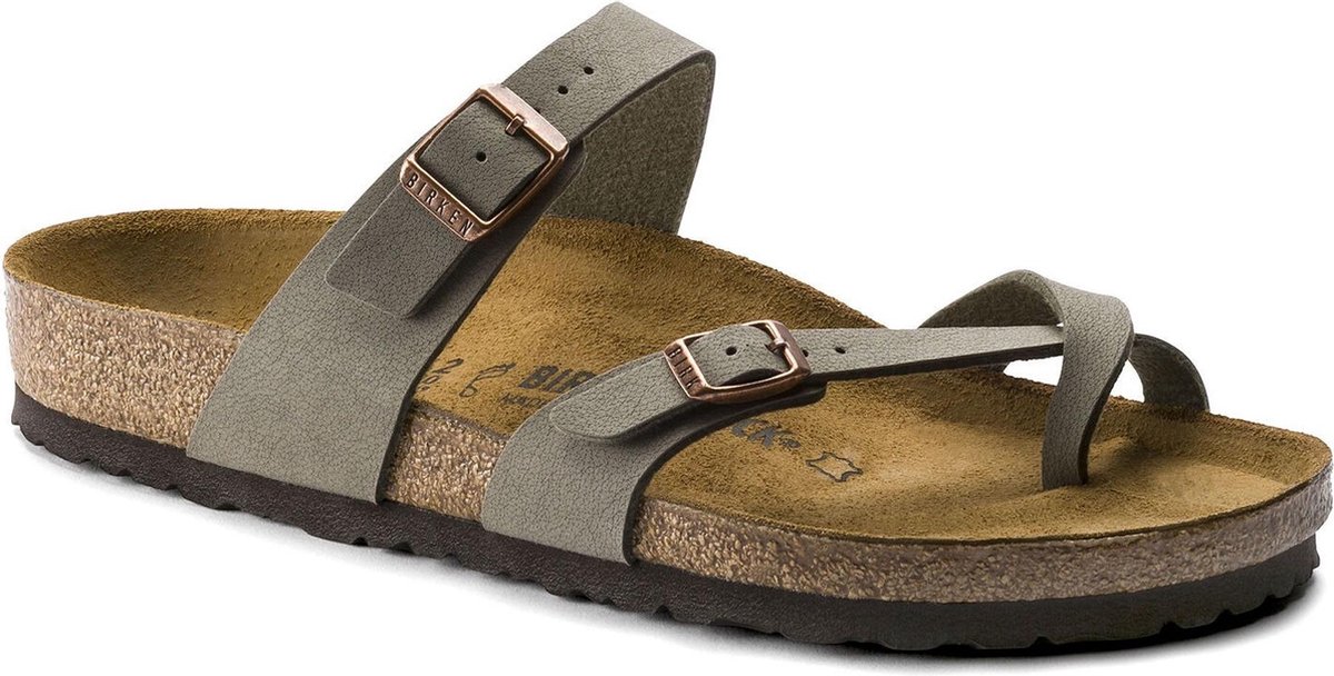 Birkenstock Mayari Regular Birko-Flor Nubuck T. 36 Gris Femme