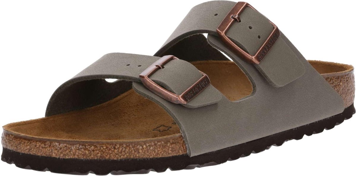 Birkenstock Arizona Narrow Birko-Flor Nubuck T. 39 Gris Unisexe