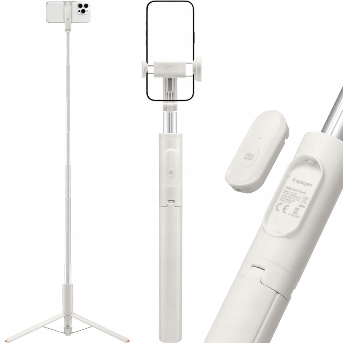Spigen Tripod Selfie Stick MagSafe Auto-Open - dune beige