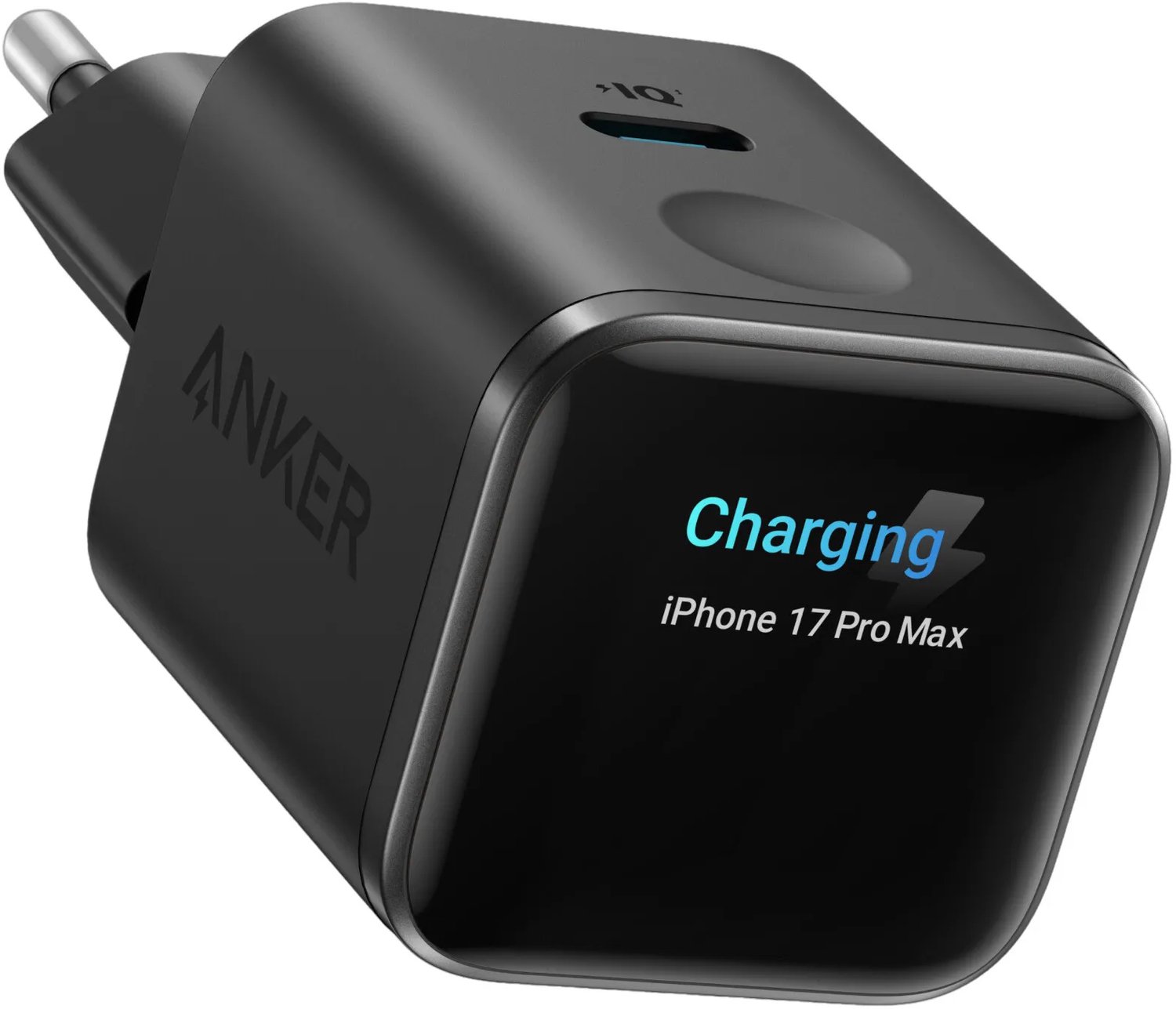Anker Nano Charger (45W Smart Display) - Black