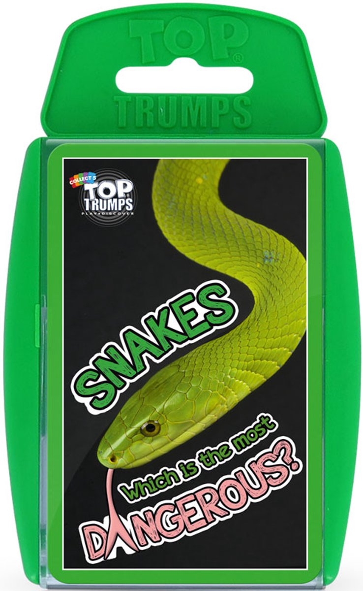 Winning Moves Snakes Top Trumps Card Game (English)