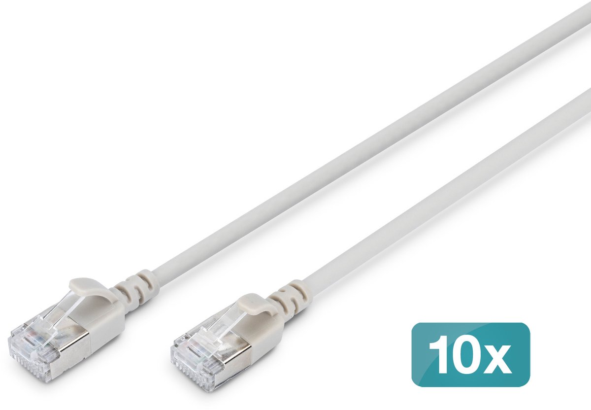 DIGITUS patch cable - 5 m - grey - Grå