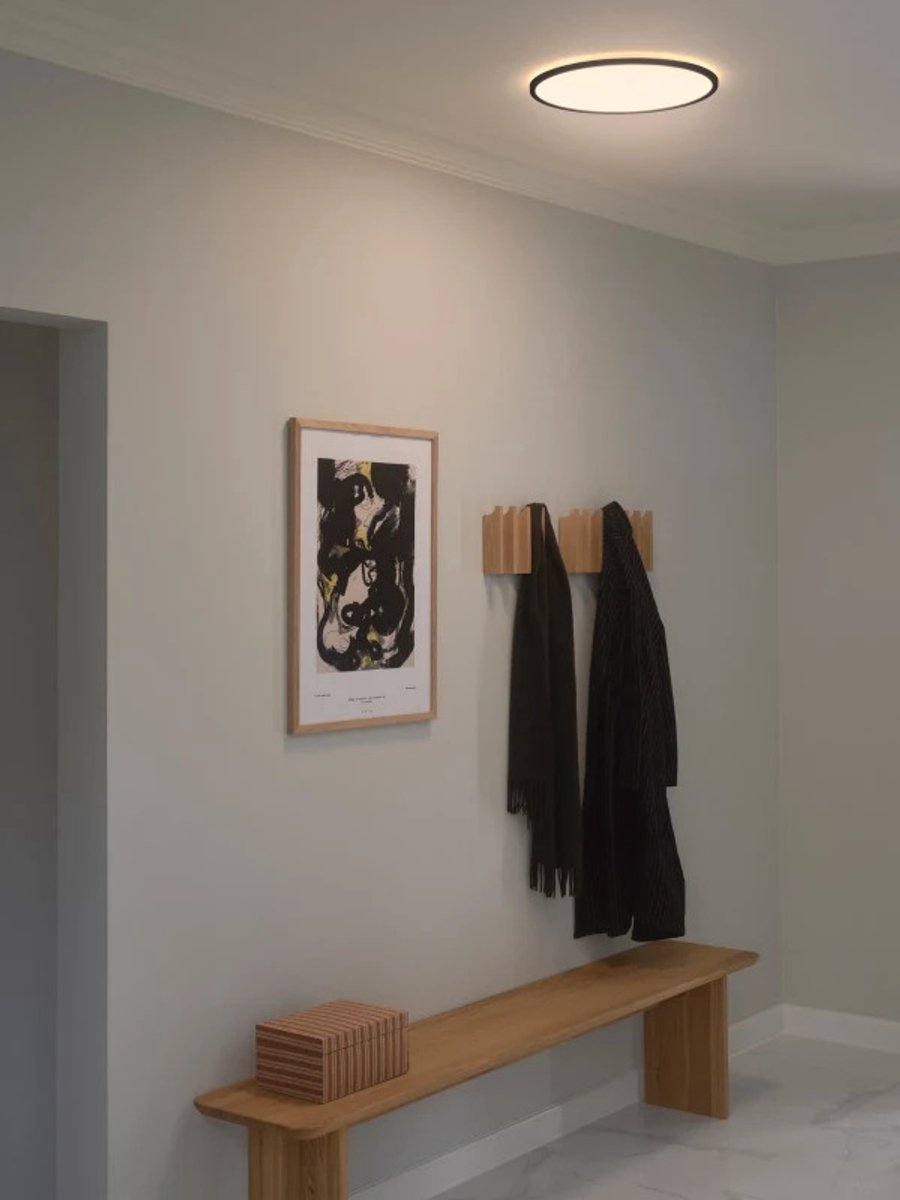 Nordlux Oja 42 loftlampe, IP54, 3000/4000K Switch Dim, sort