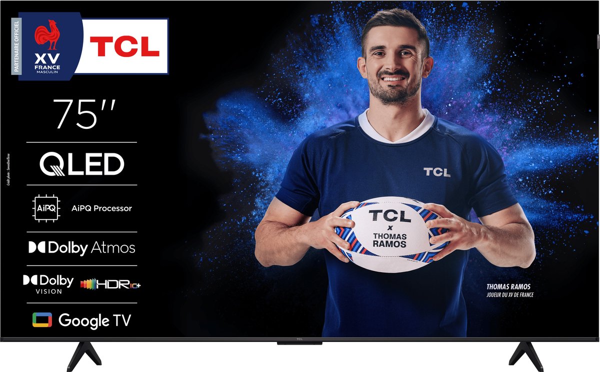TCL 75" Fladskærms TV QLED 4K Dolby Vision 75P7K