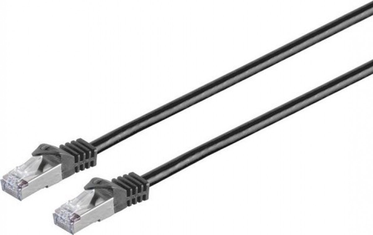 MicroConnect SFTP701S RJ45 Nätverkkabel, Patchkabel   1 m Svart  1 st
