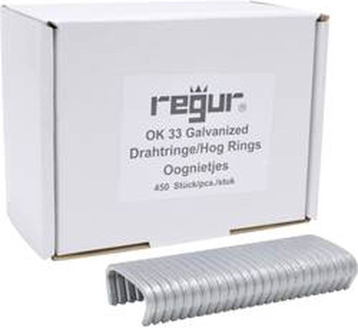 Regur 60721 Trådringar 450 st Mått (L x B) 35 mm x 95 mm