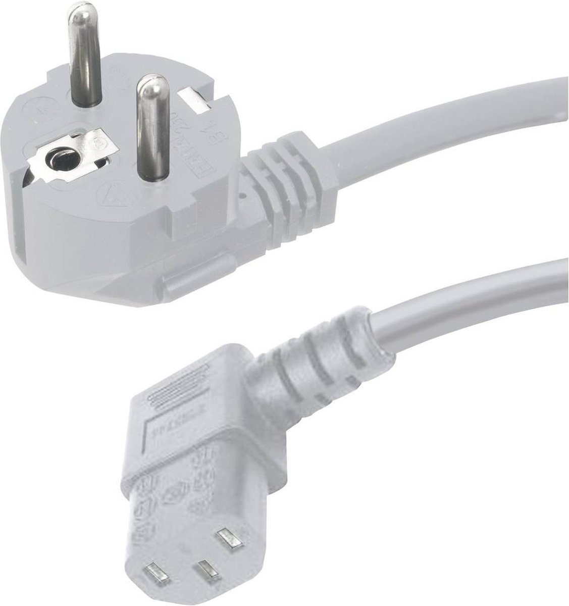 HAWA 1008239 IEC Anslutningskabel Grå 2.50 m