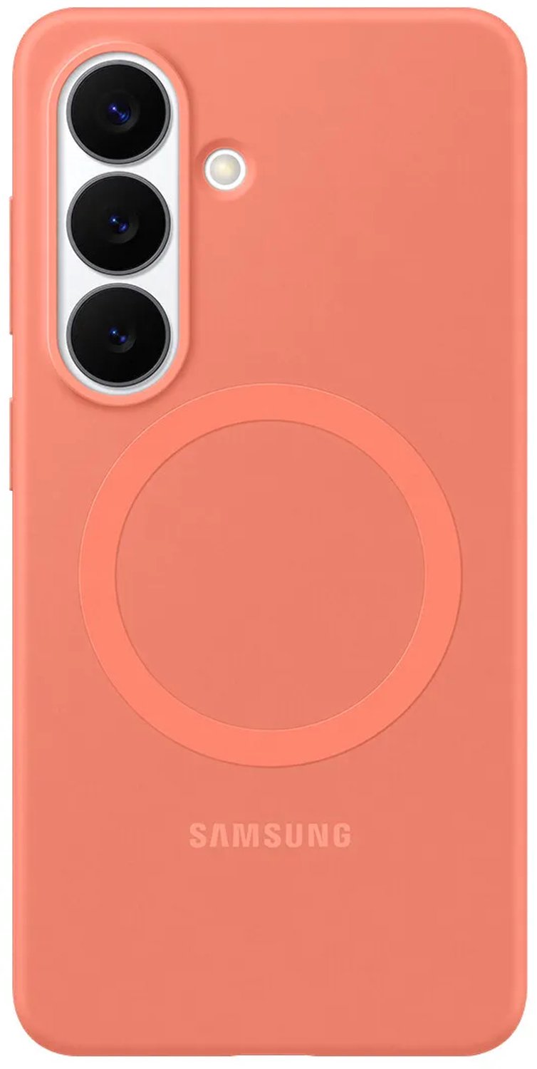Samsung Galaxy S26 Silicone Magnet Case - Coral Red