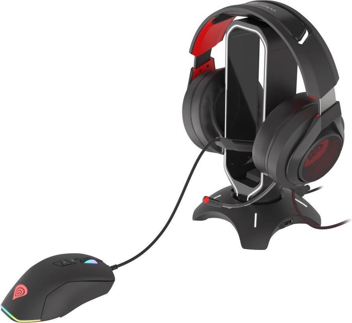 Genesis Vanad 500 USB Hub - 2 porte - Svart