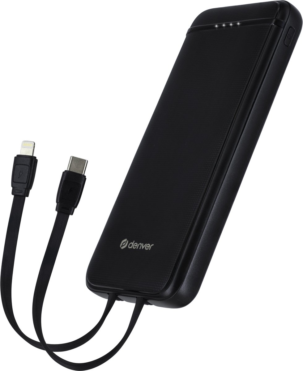 DENVER PBS-10010B - Powerbank 10000mAh with USB-A output - Black - 10000 mAh