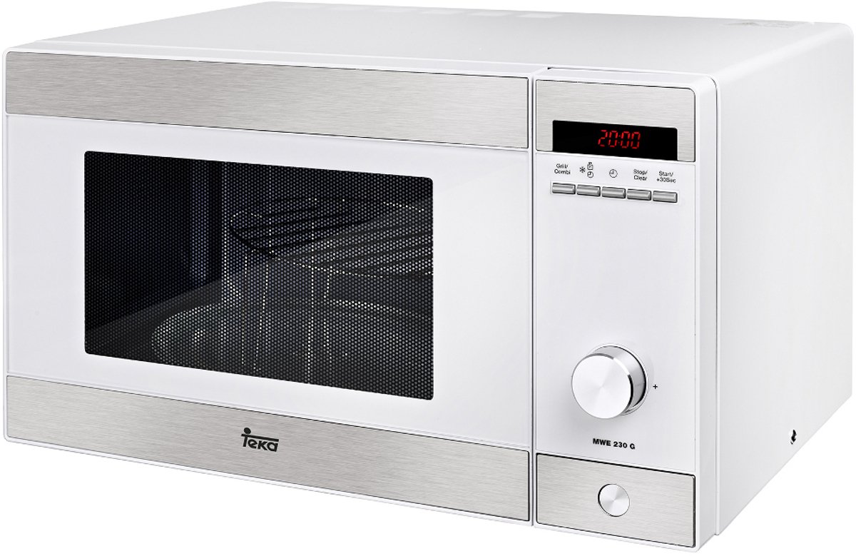 Microondas con Grill Teka MWE230G | 23 L | 800 W | Plata, Blanco