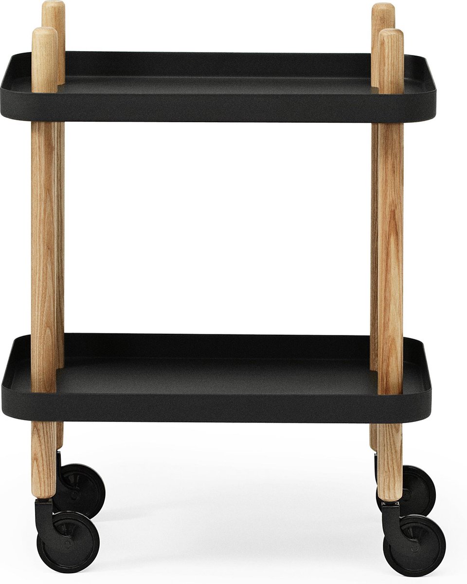 Normann Copenhagen Mesa auxiliar Block negro-negro