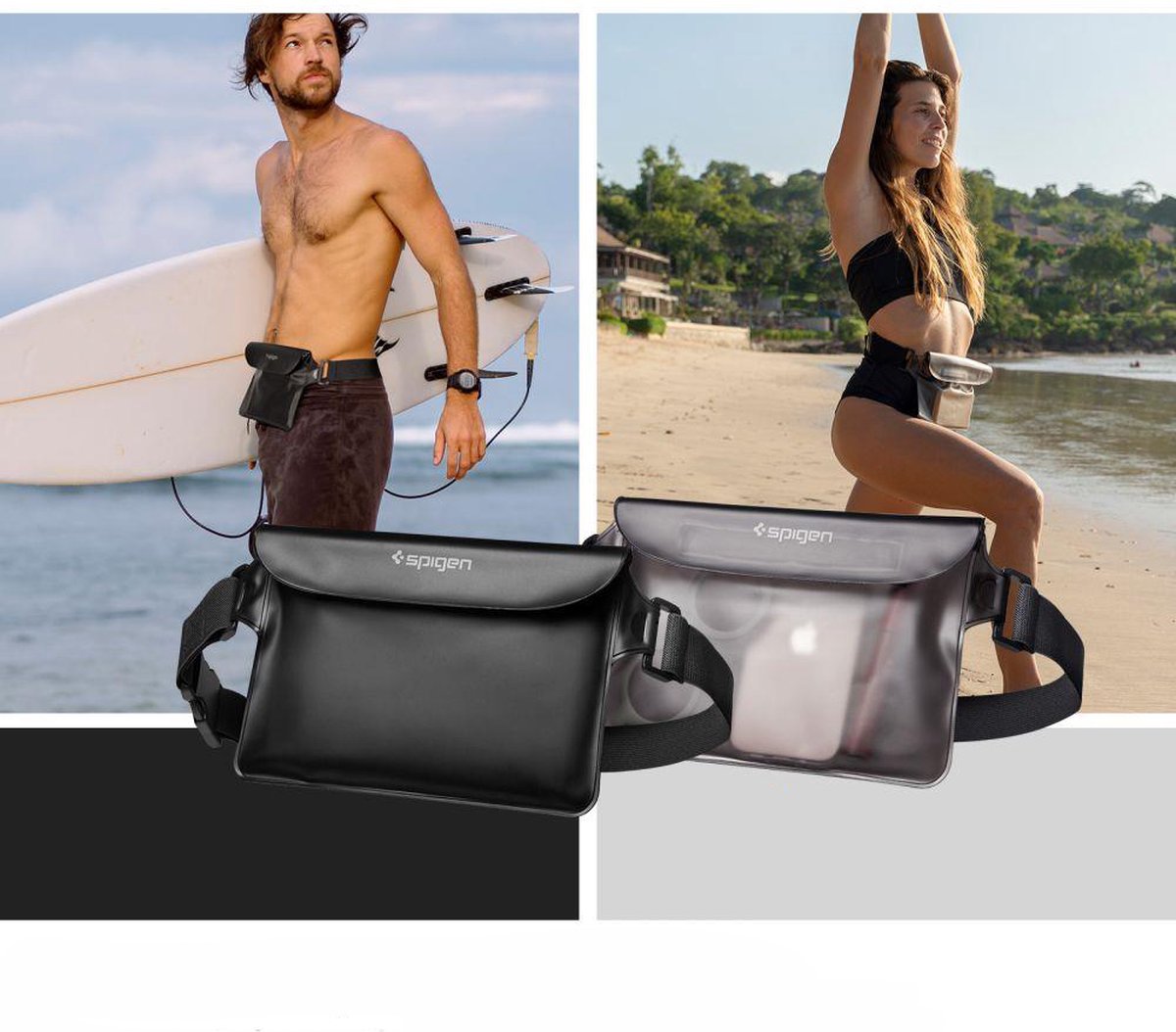 Spigen Aqua Shield WaterProof Waist Bag A620 1 Pack - black