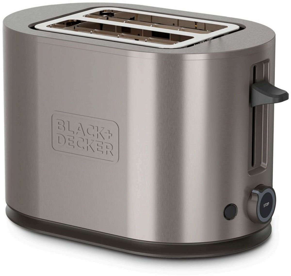 Black & Decker Brødrister 2-Slot Toaster 900W Inox