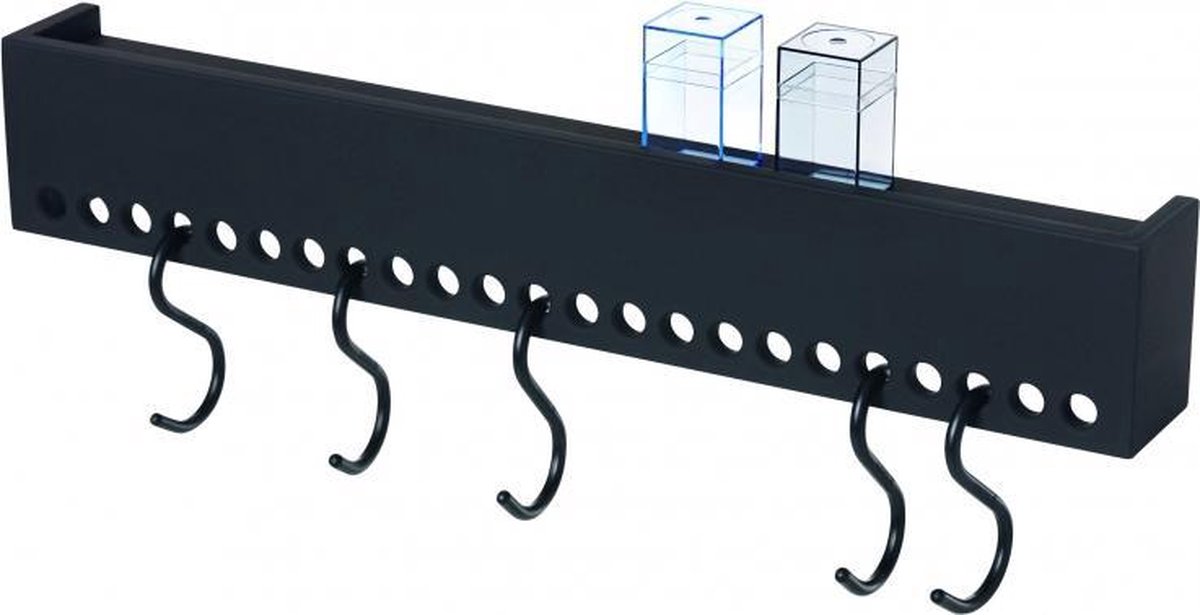 Nomess Copenhagen Estante de pared So-Hooked negro