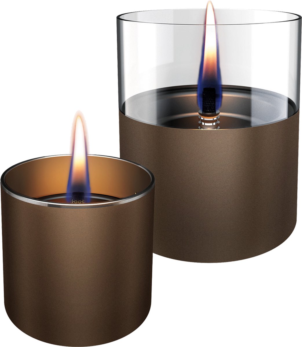 Tenderflame Lilly 8/10 Giftset Chocolate Glass