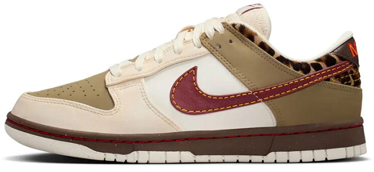 Nike Dunk Low Khaki Team Red Damen-Sneakers Tan Barockbraun Perlweiß IM6687-262 36 beige