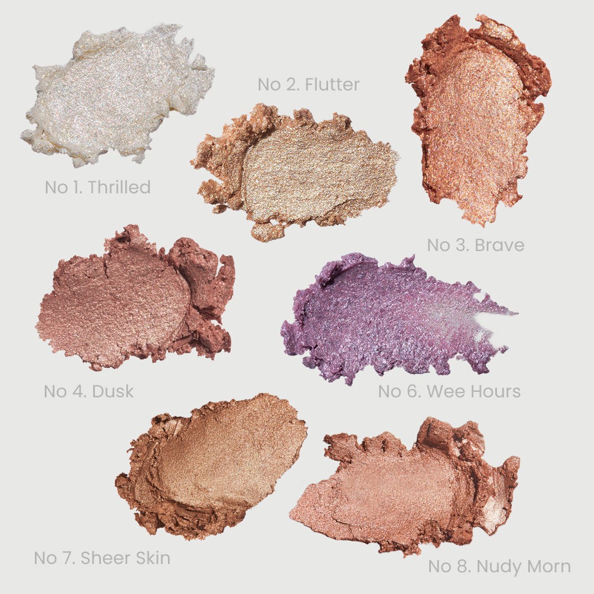 Unleashia, Pretty Easy Glitter Stick, Nein. 8 Nackte Morgen, 1 Stäbchen white