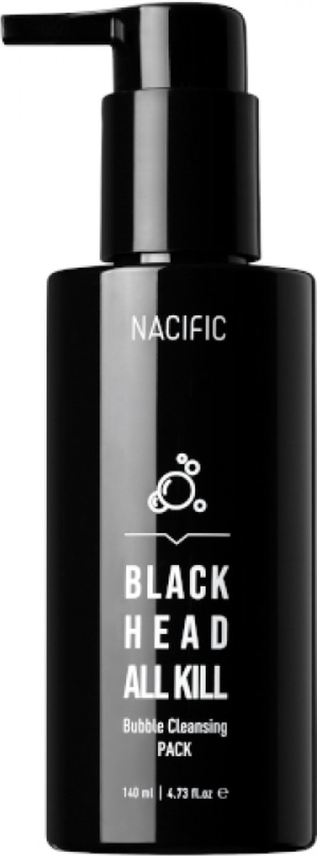 Nacific, Blackhead All Kill, Blasen-Reinigungsmaske, 140 ml (140 ml) black