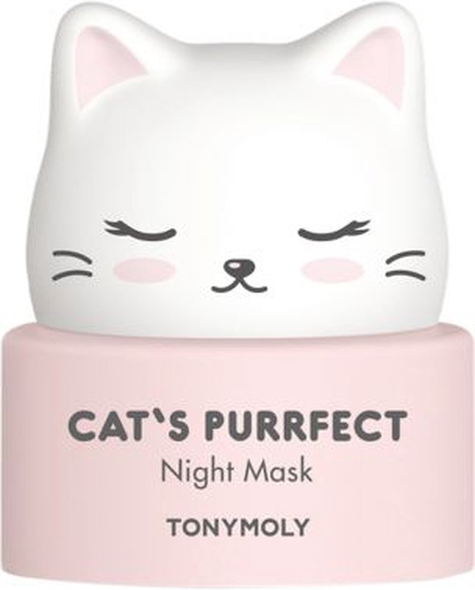 TonyMoly, Cat's Perfect Night Beauty Mask, 50g white