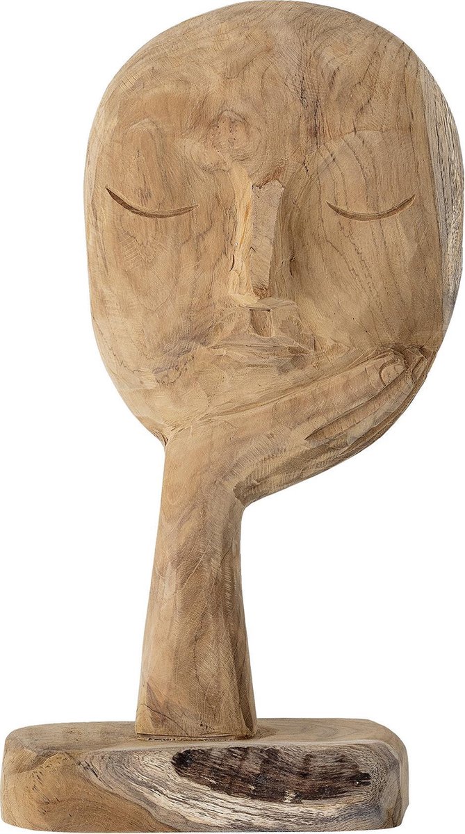 Bloomingville Escultura de madera Bloomingville 35 cm natural