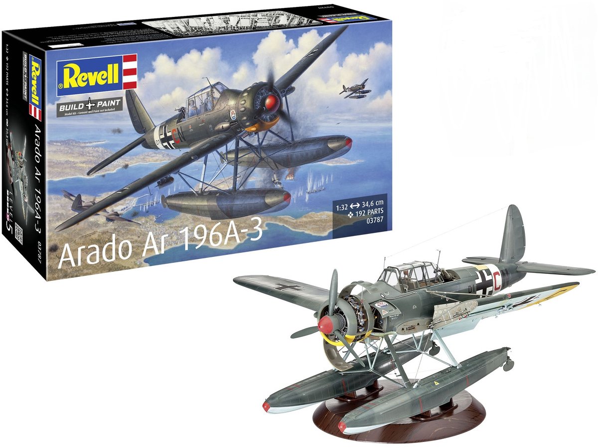 Revell Model Kit - Arado Ar196A-3 Seaplane 1:32 - 192pcs.