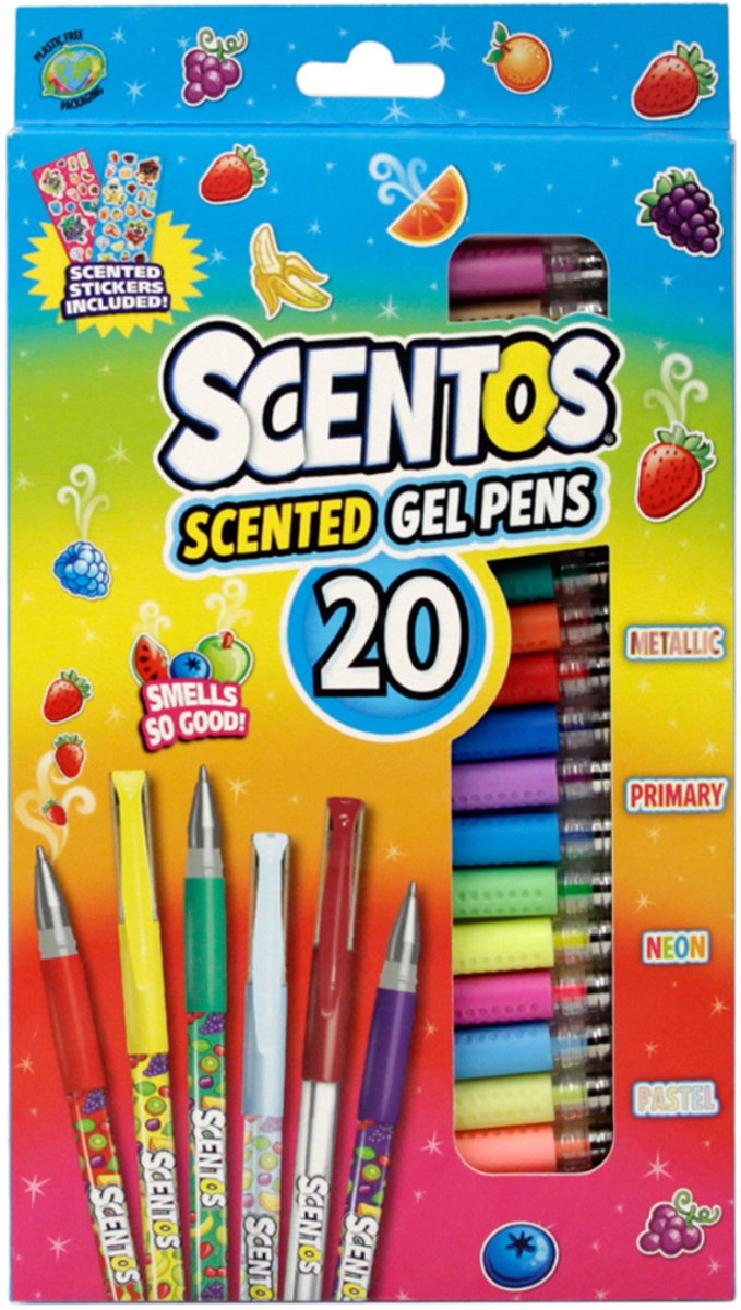 Scentos Gel Pens 20 pcs CDU