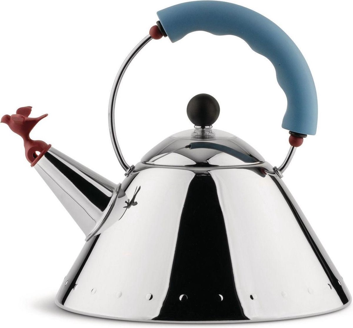 Alessi Hervidor de agua Alessi 9093 azul claro-pájaro