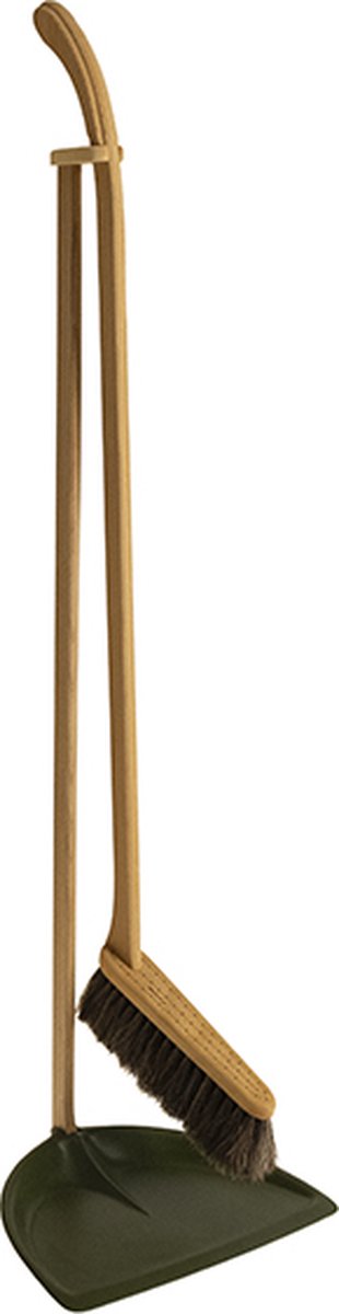 Iris Hantverk Set de cepillo y recogedor Iris Hantverk verde musgo