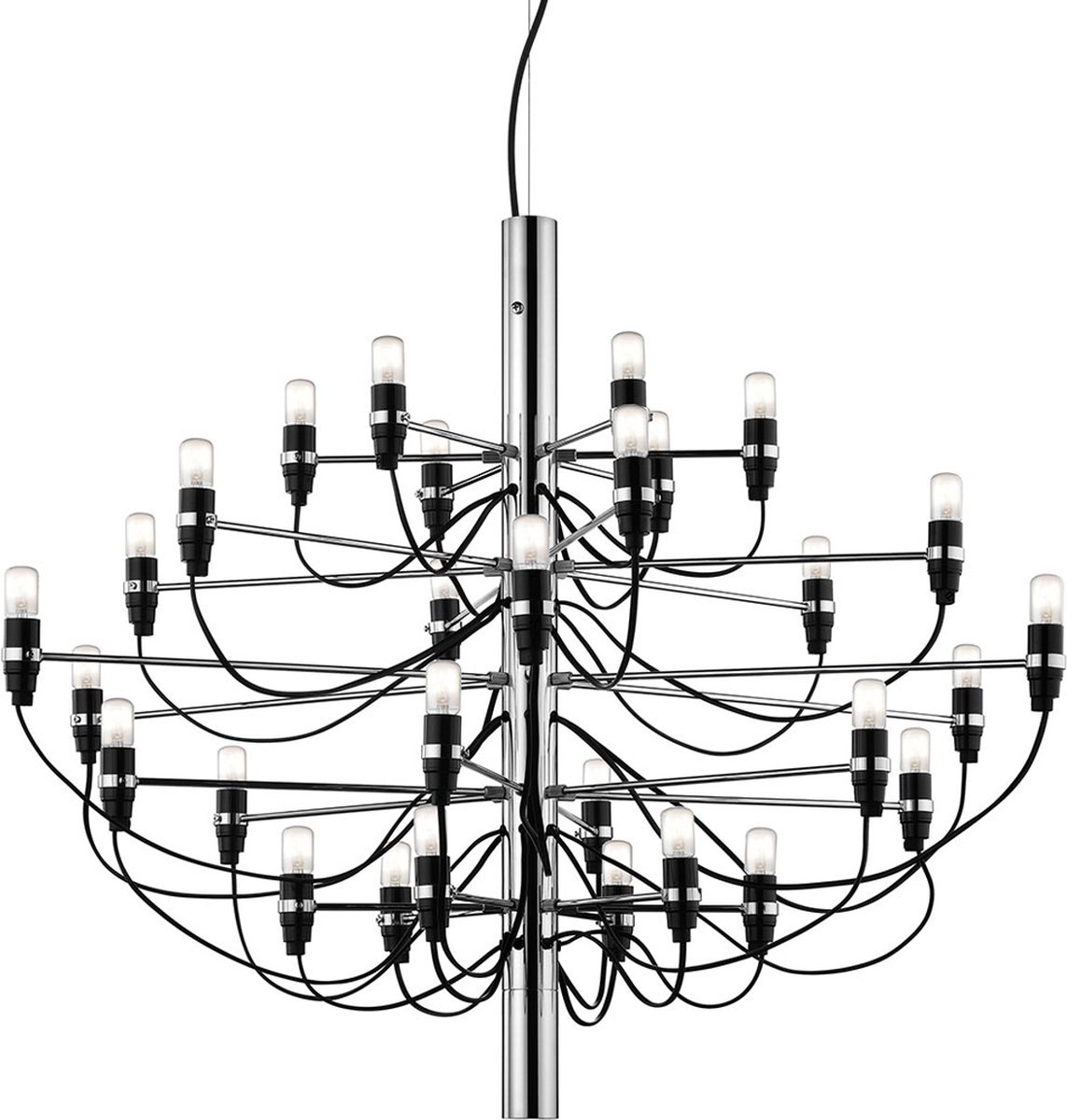 Flos Lámpara de araña 2097 Sarfatti LED Cromado 30 lamps