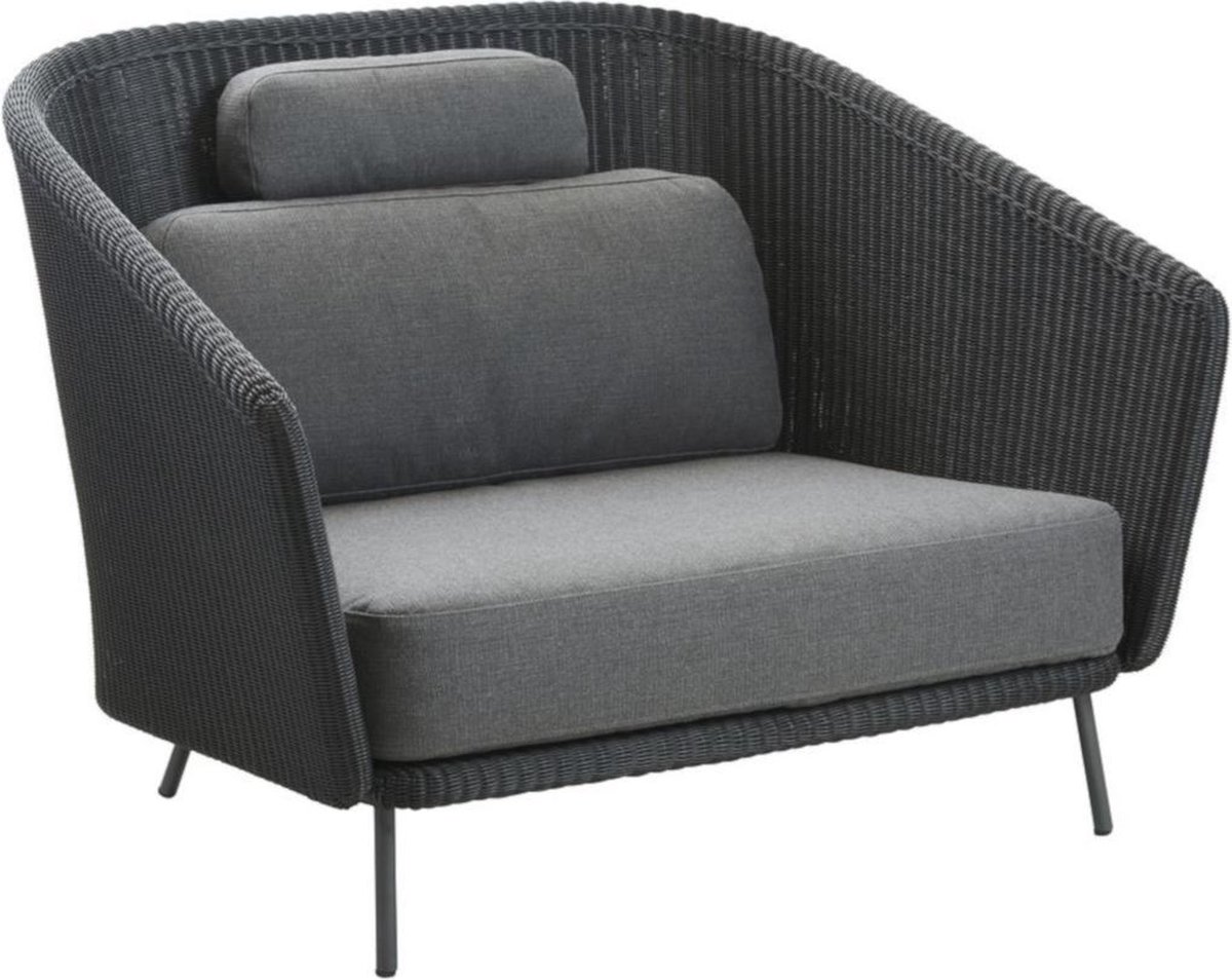 Cane-line Butaca Lounge Mega Graphic, incl. cojines grises