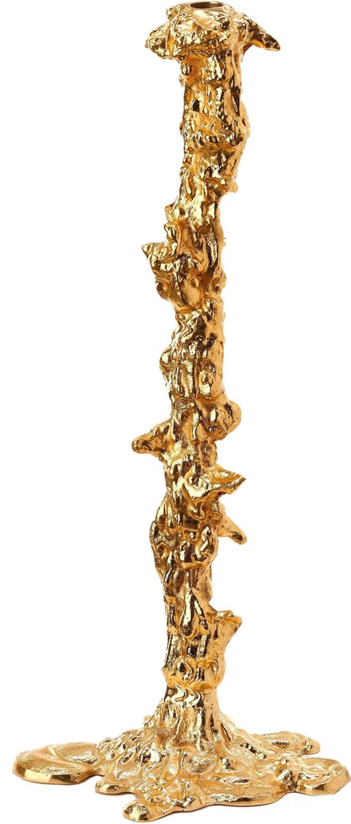 POLSPOTTEN Portavelas Drip XXL 50 cm Dorado