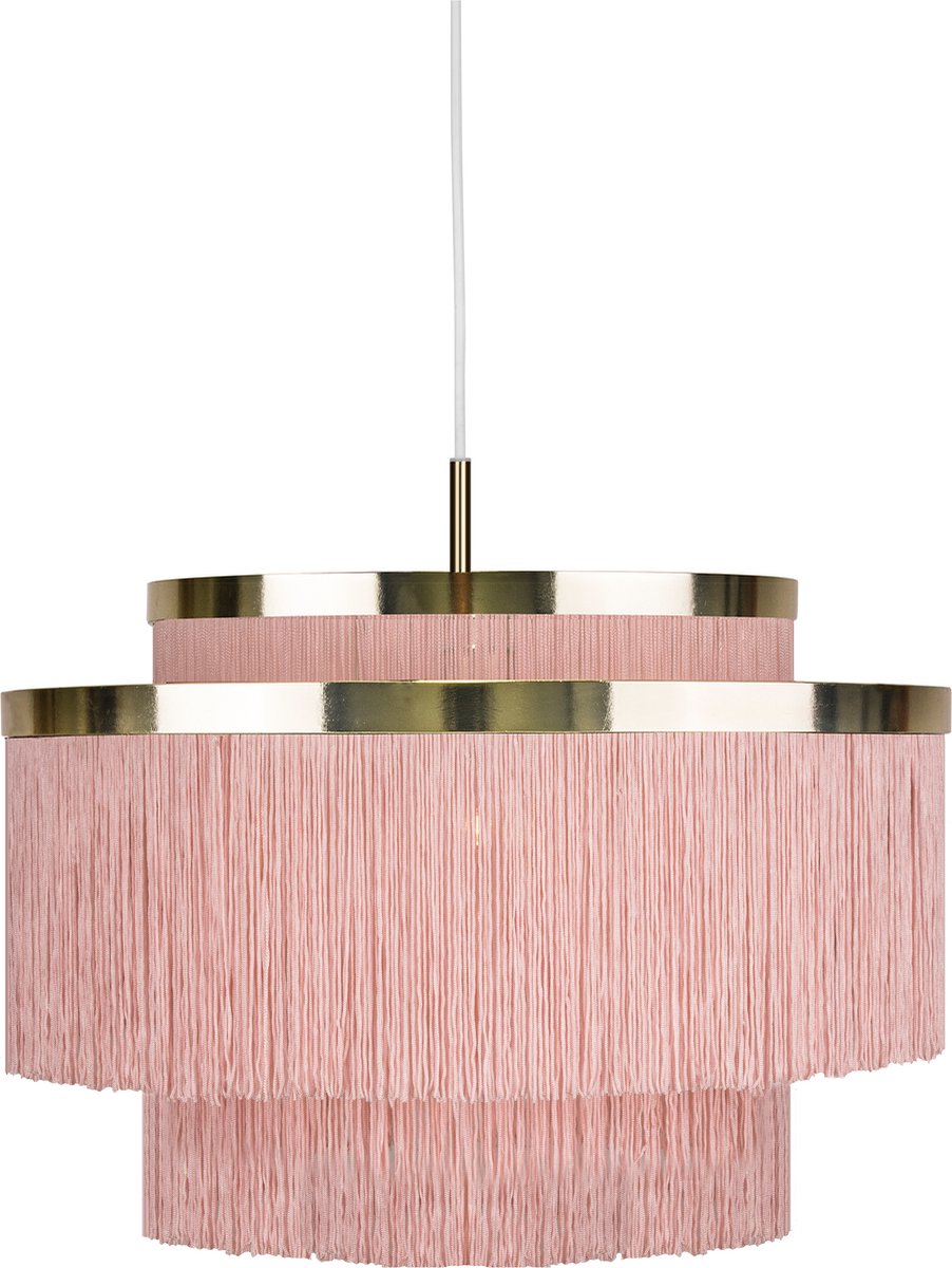 Globen Lighting Lampe à suspension Frans rose, laiton