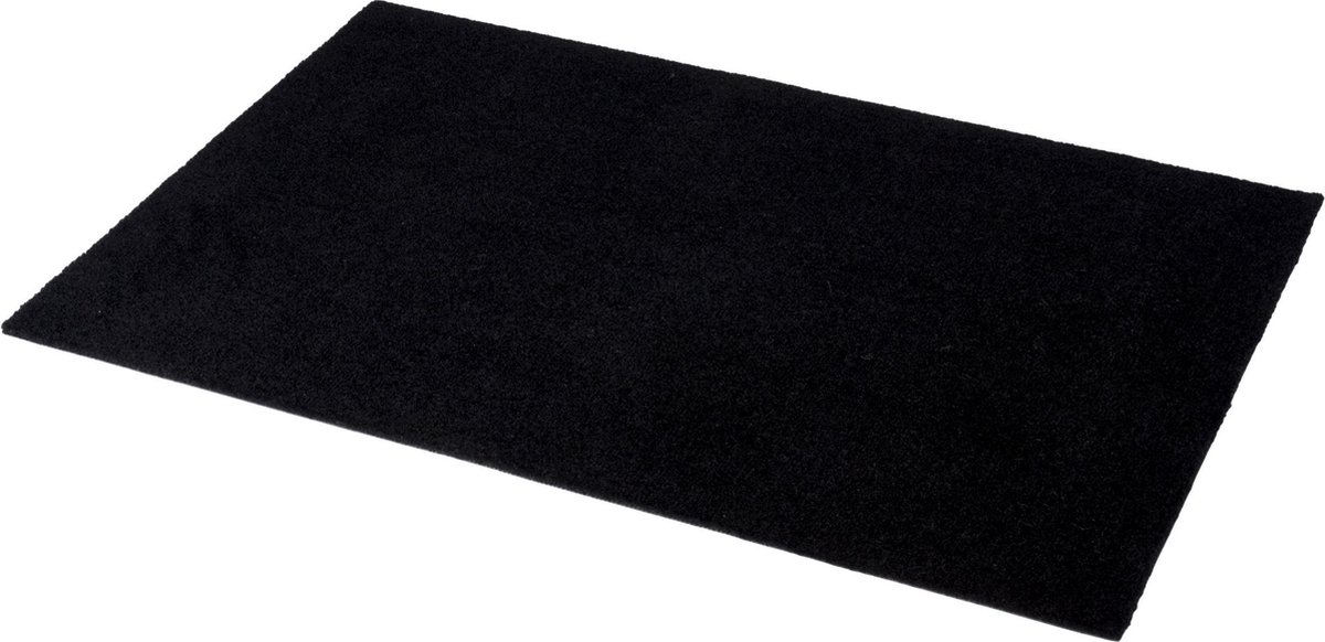 tica copenhagen Felpudo Unicolor Black, 60x90 cm