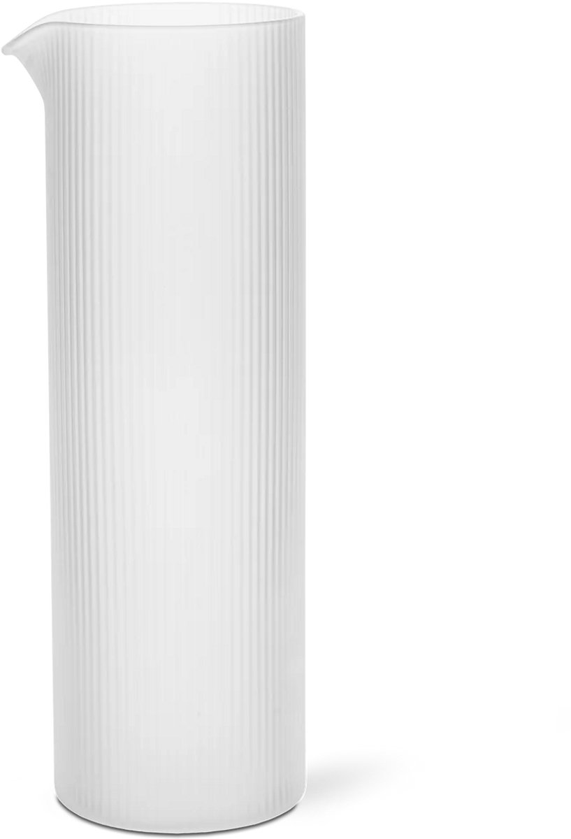 Ferm Living Jarra de agua Ripple 1,12 L Frosted
